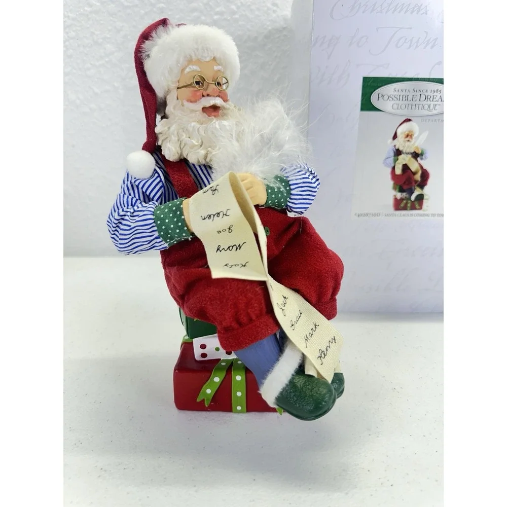 Department 56 Clothtique Possible Dreams Santa Clause Is Coming To Town 4026710D